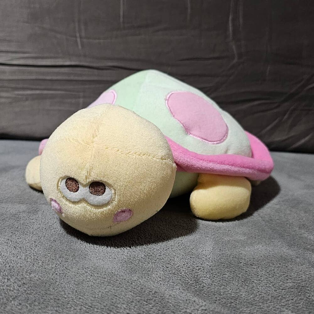 Blankets Beyond Pink Green Turtle Yellow Plush Circle Dot Smile Shell Baby